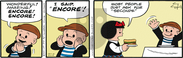 Nancy on Monday October 19, 2015 Comic Strip