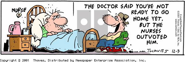 Frank and Ernest on Monday December 3, 2001 Comic Strip