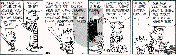 Calvin and Hobbes - Friday September 21, 2012 Comic Strip