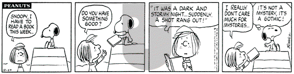 Peanuts on Monday December 27, 1976 Comic Strip