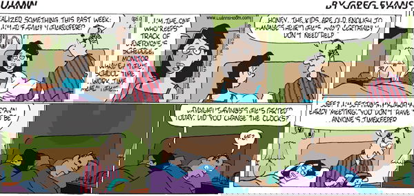 Luann on Sunday April 1, 2001 Comic Strip