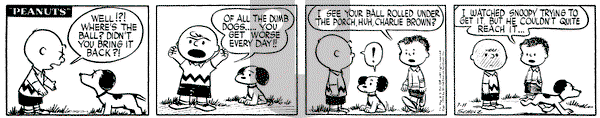 Peanuts on Saturday July 11, 1953 Comic Strip
