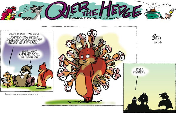 Over the Hedge on Sunday November 22, 2015 Comic Strip