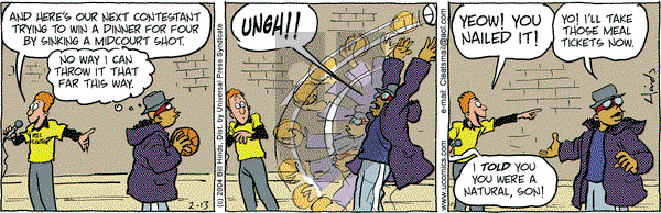 Cleats on Friday February 13, 2004 Comic Strip