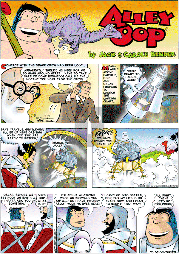 Alley Oop - Sunday July 3, 2011 Comic Strip