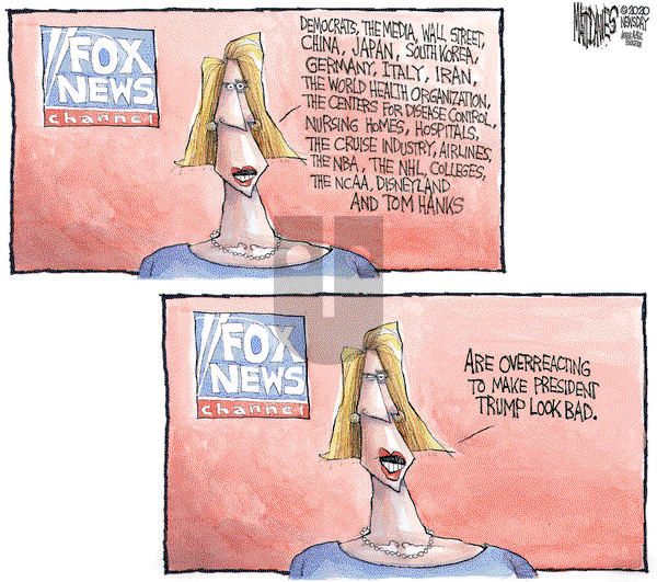 Matt Davies on Friday March 13, 2020 Comic Strip