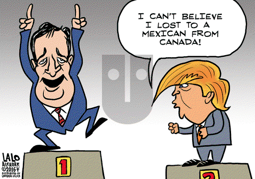 Lalo Alcaraz on Tuesday February 2, 2016 Comic Strip