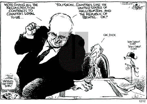 Pat Oliphant on Friday December 12, 2003 Comic Strip