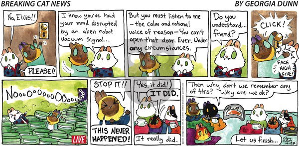 Breaking Cat News - Sunday October 27, 2024 Comic Strip