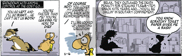 Over the Hedge on Friday February 6, 2015 Comic Strip