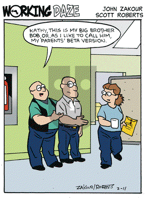 Working Daze on Wednesday February 11, 2009 Comic Strip