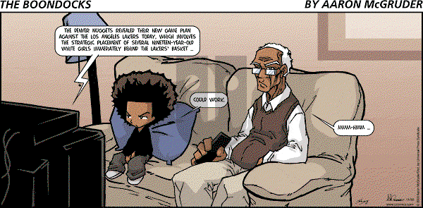 The Boondocks - Sunday November 30, 2003 Comic Strip