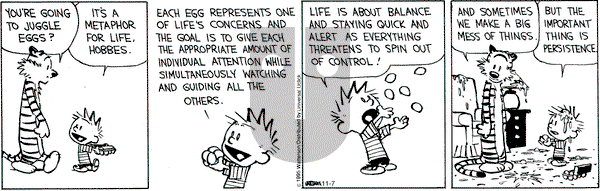 Calvin and Hobbes on Saturday November 7, 2015 Comic Strip