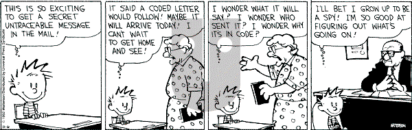 Calvin and Hobbes - Friday November 6, 1992 Comic Strip