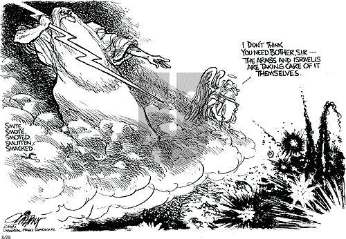 Pat Oliphant on Saturday September 29, 2001 Comic Strip