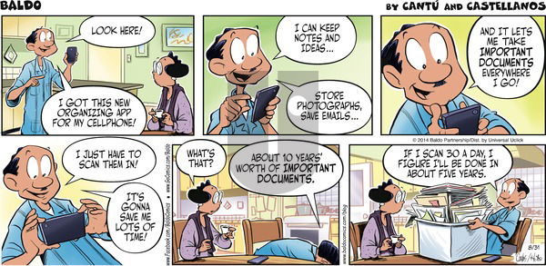 Baldo on Sunday August 31, 2014 Comic Strip