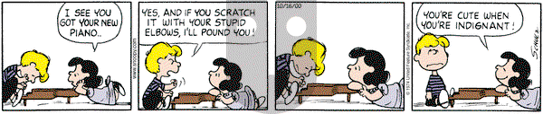 Peanuts on Monday October 16, 2000 Comic Strip