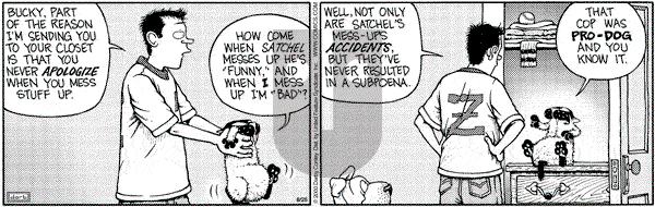 Get Fuzzy on Friday August 25, 2000 Comic Strip