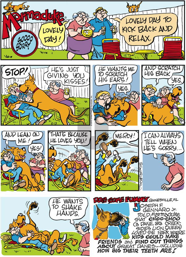 Marmaduke on Sunday May 13, 2012 Comic Strip