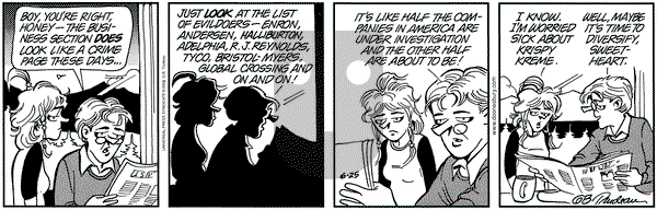 Doonesbury - Tuesday June 25, 2002 Comic Strip