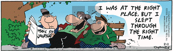 Frank and Ernest on Friday February 11, 2005 Comic Strip
