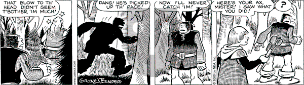 Alley Oop on Thursday January 13, 2000 Comic Strip