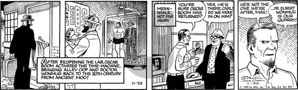 Alley Oop on Monday November 30, 1970 Comic Strip