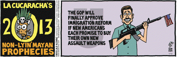 La Cucaracha on Saturday January 12, 2013 Comic Strip