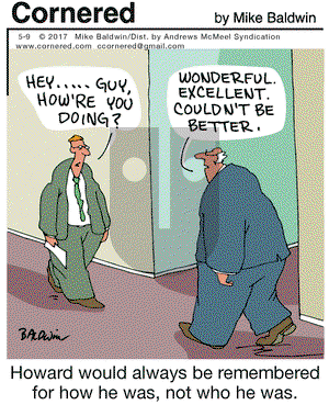 Cornered on Tuesday May 9, 2017 Comic Strip