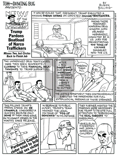 Tom the Dancing Bug on Monday December 8, 2025 Comic Strip