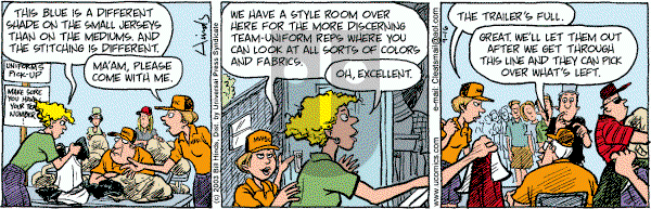 Cleats - Tuesday September 16, 2003 Comic Strip