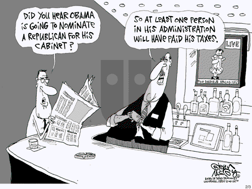 Glenn McCoy on Tuesday February 3, 2009 Comic Strip