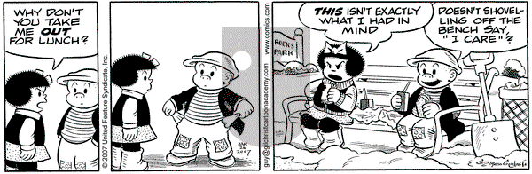 Nancy - Friday January 26, 2007 Comic Strip