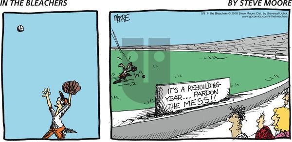 In the Bleachers on Sunday May 8, 2016 Comic Strip
