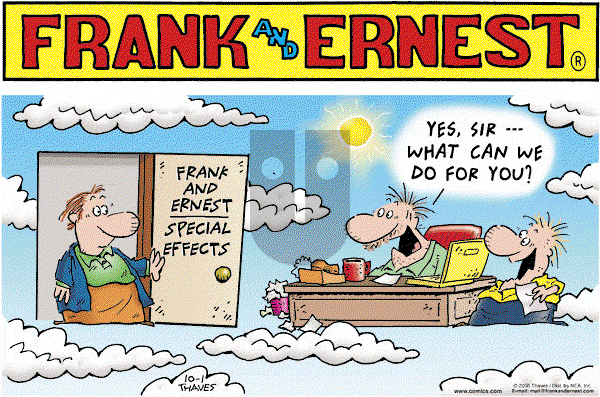 Frank and Ernest on Sunday October 1, 2006 Comic Strip