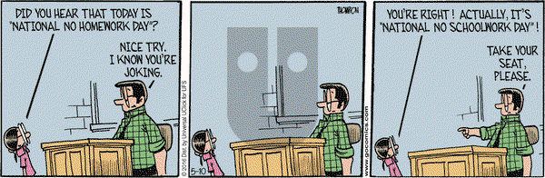 Grand Avenue on Tuesday May 10, 2016 Comic Strip