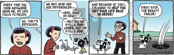 Pooch Cafe on Saturday October 18, 2014 Comic Strip