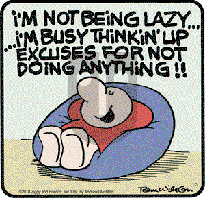 Ziggy on Saturday November 3, 2018 Comic Strip