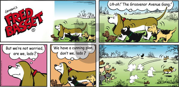 Fred Basset on Sunday January 18, 2015 Comic Strip