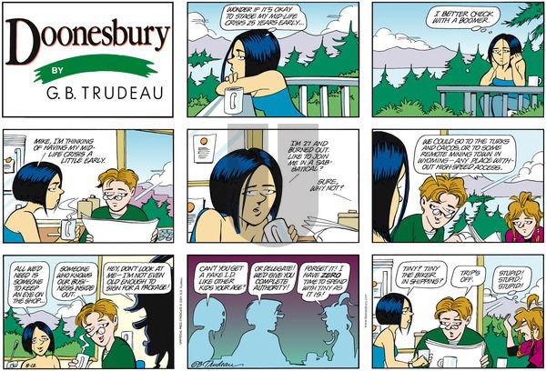 Doonesbury on Wednesday October 17, 2001 Comic Strip