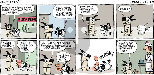 Pooch Cafe on Sunday June 19, 2011 Comic Strip