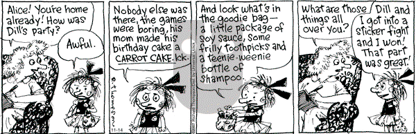 Cul de Sac on Wednesday November 14, 2012 Comic Strip