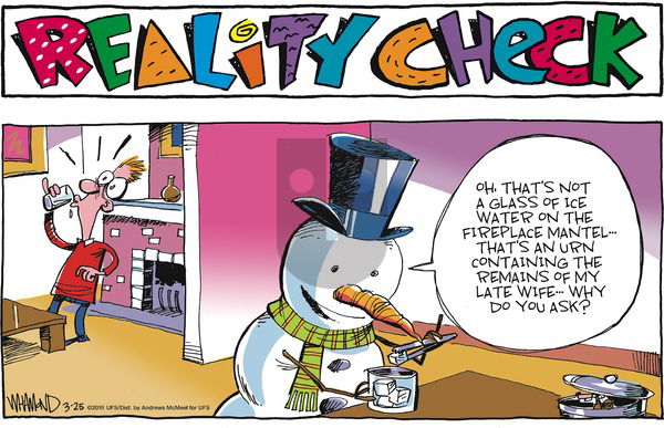 Reality Check on Sunday March 25, 2018 Comic Strip
