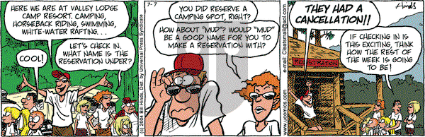 Cleats on Wednesday July 7, 2004 Comic Strip