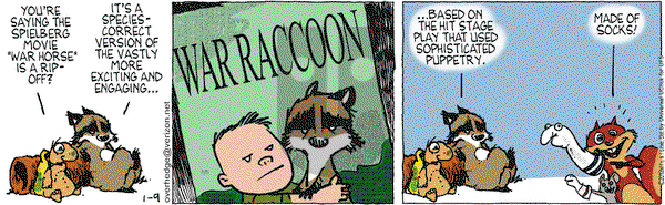 Over the Hedge on Monday January 9, 2012 Comic Strip