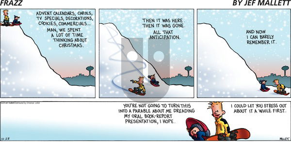 Frazz - Sunday December 28, 2014 Comic Strip