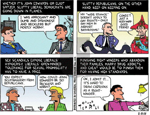 Ted Rall on Monday August 18, 2008 Comic Strip