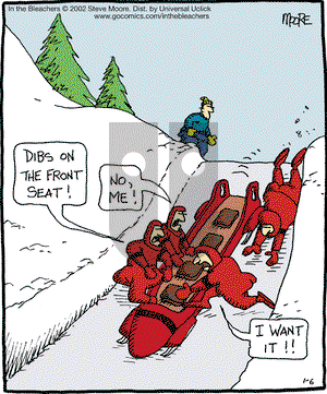 In the Bleachers on Monday January 6, 2014 Comic Strip
