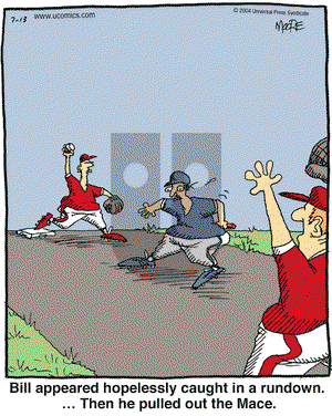 In the Bleachers on Tuesday July 13, 2004 Comic Strip