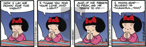 Nancy on Friday April 3, 2015 Comic Strip